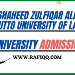 Shaheed Zulfiqar Ali Bhutto University Of Law Karachi Admission