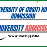 University Of (MSIT) Kotli Admission