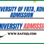 University of FATA, Kohat Admission