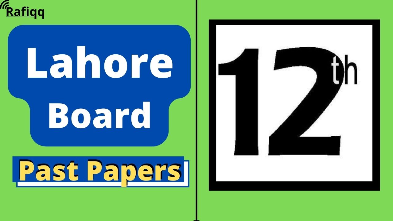 BISE Lahore Board 12th Class Mathematics Past Papers