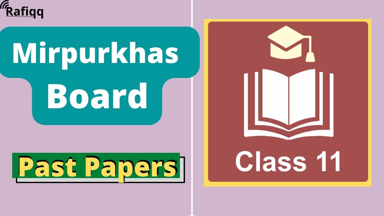 BISE Mirpurkhas Board 11th Class Mathematics Past Papers