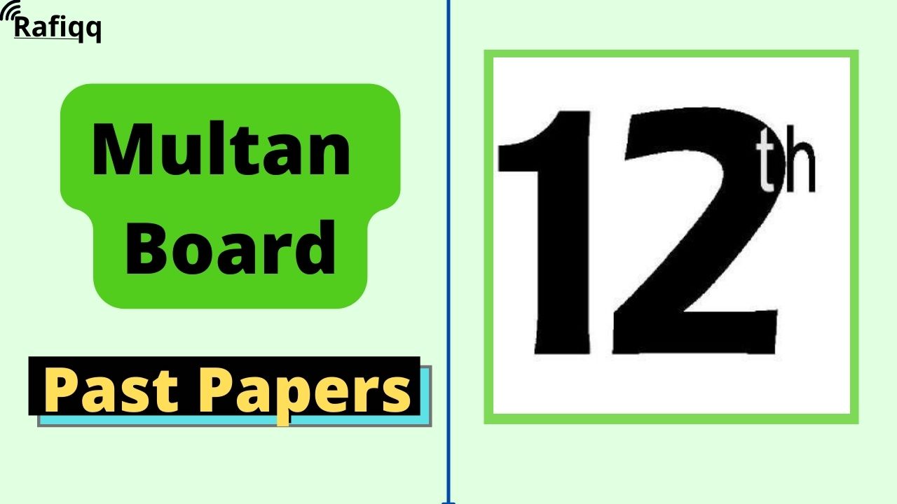 BISE Multan Board 12th Class Chemistry past papers