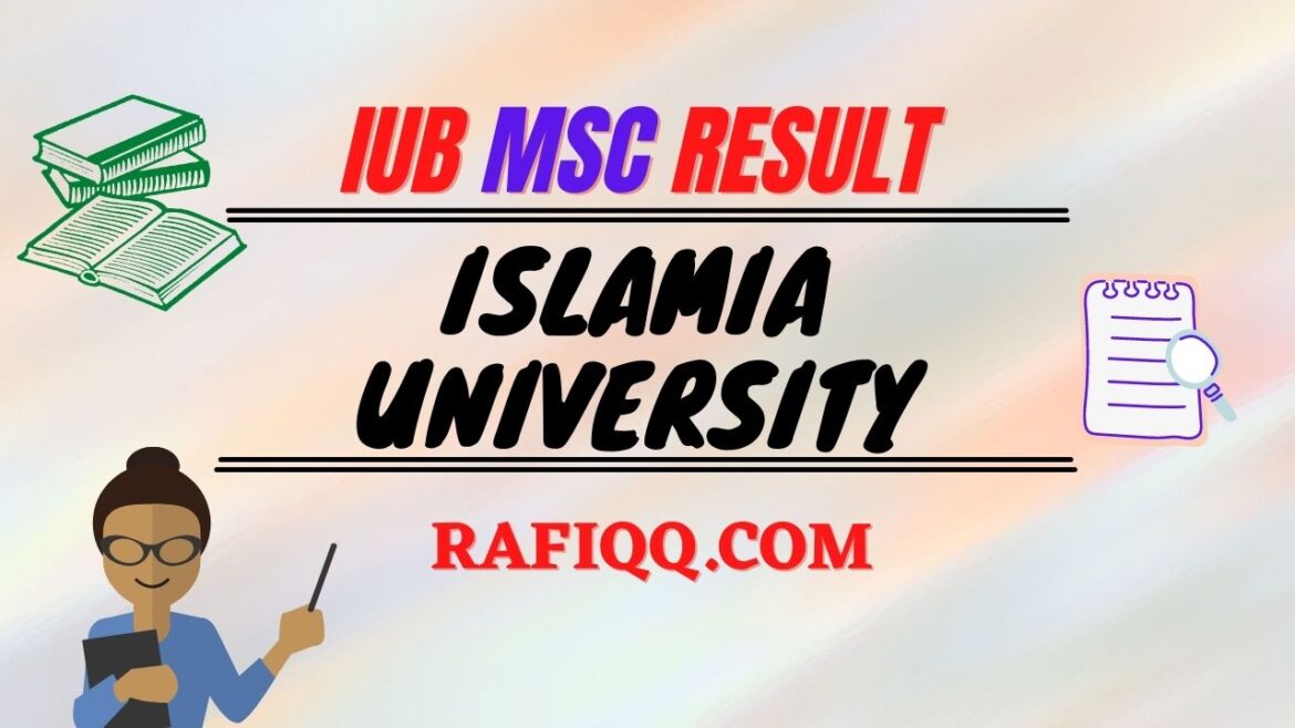 Islamia University Bahawalpur MSc Results 2023