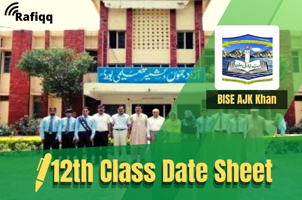 BISE Azad Jammu and Kashmir Board 12th Class Date Sheet 2023