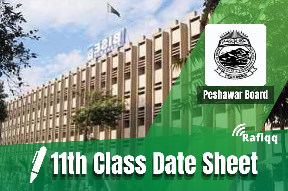 BISE Peshawar Board 11th Class, 1st Year Date Sheet 2023
