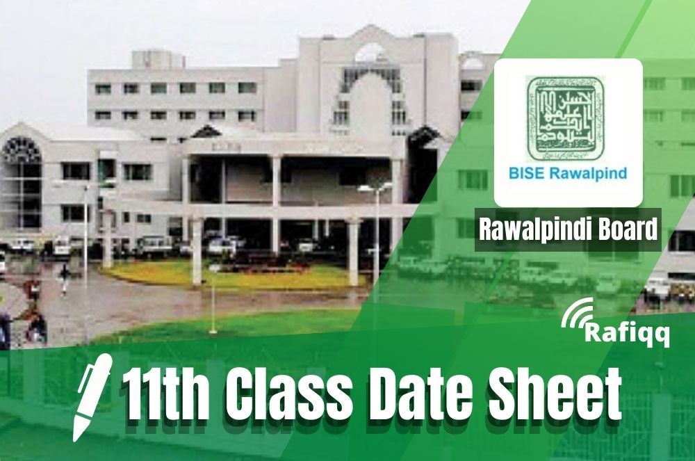 Rawalpindi Board 11th Class, 1st Year Date Sheet 2023