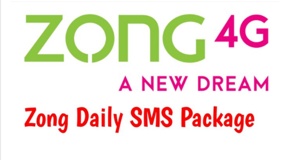 Zong Daily SMS Packages and Activation Details 2023
