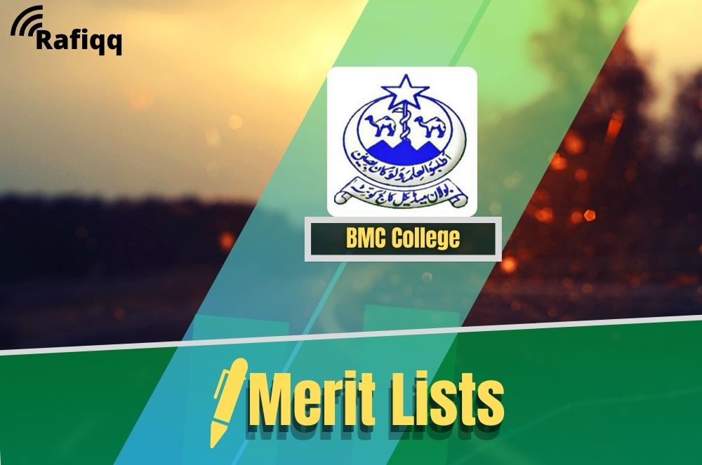 Bolan Medical College BMC Quetta Merit List 2023
