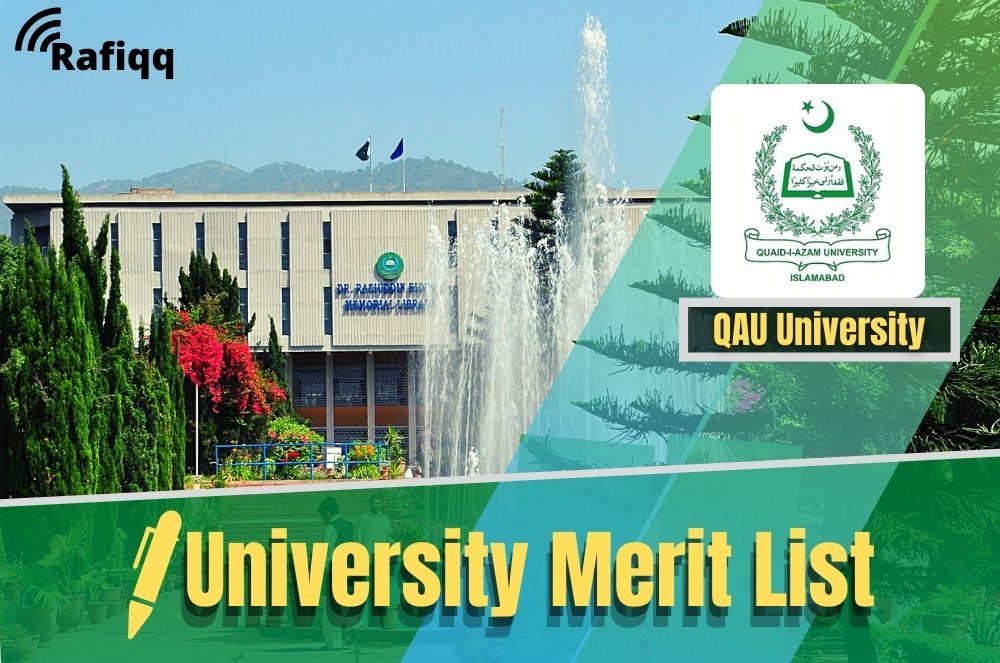 Quaid-I-Azam University Islamabad QAU Merit List 2023
