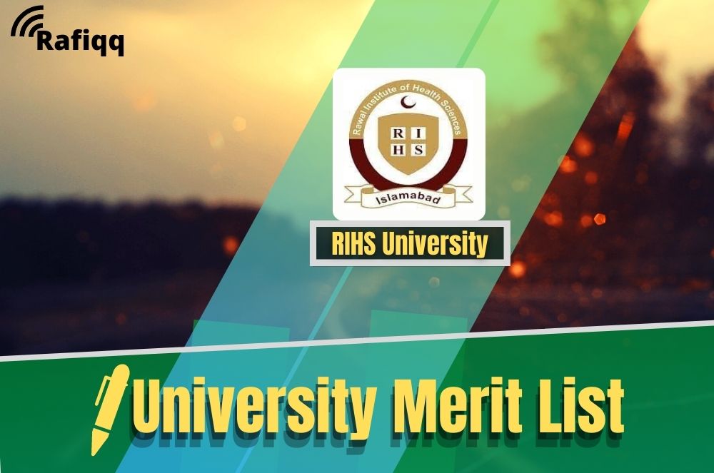 Rawal Institute of Health Sciences Islamabad Merit List 2023